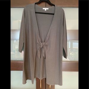 CAbi tie-front sweater